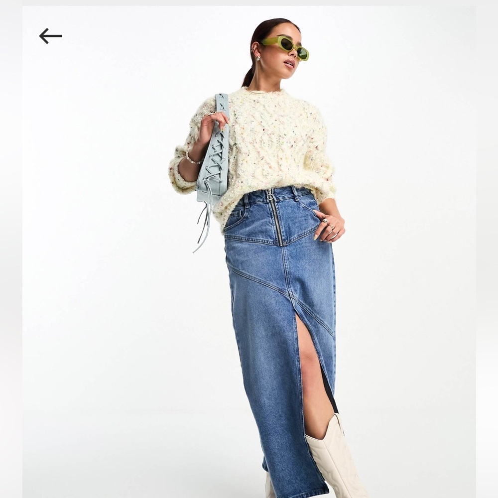 NWT ASOS QED London Cable Knit Sweater - Picture 4 of 5